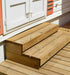 Escalón de madera de 2 peldaños para exteriores en madera tratada en Autoclave 4 para mobil homes