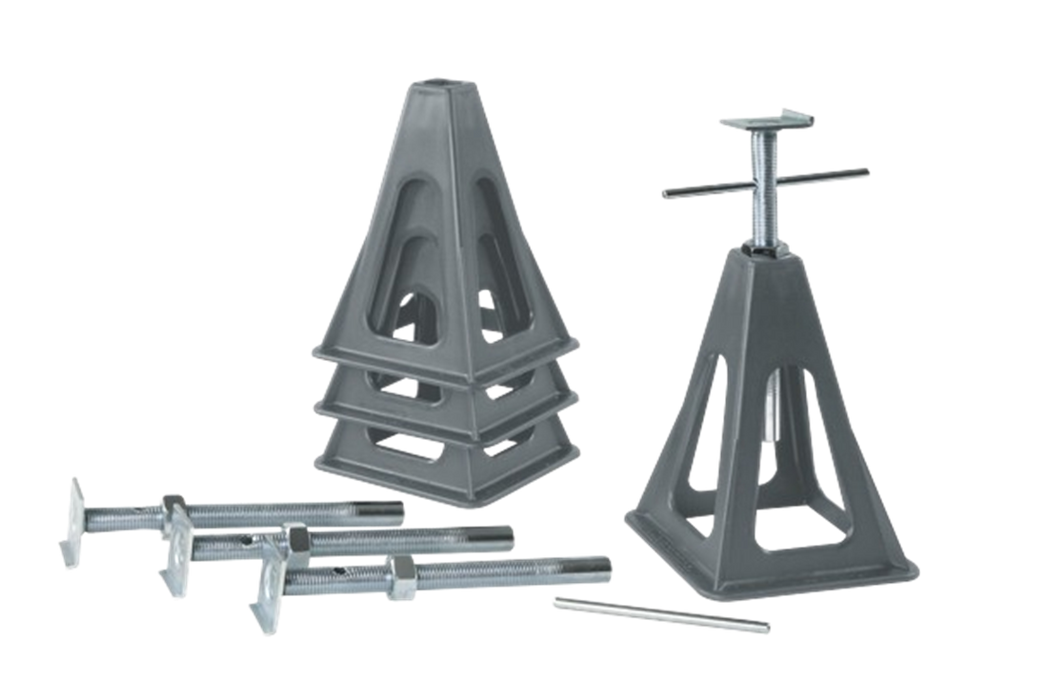 Pack of 4 Stabilising Plastic Stabilising Legs - Stackable - 750kg Capacity