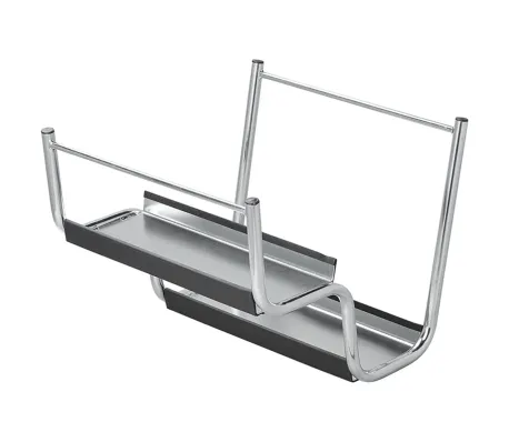 Double-Step Stool with Steel Frame - Ideal for Caravans and Domestic Use