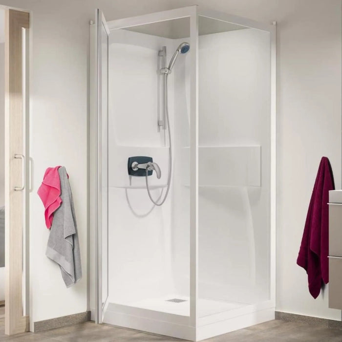 Angular Shower Enclosure