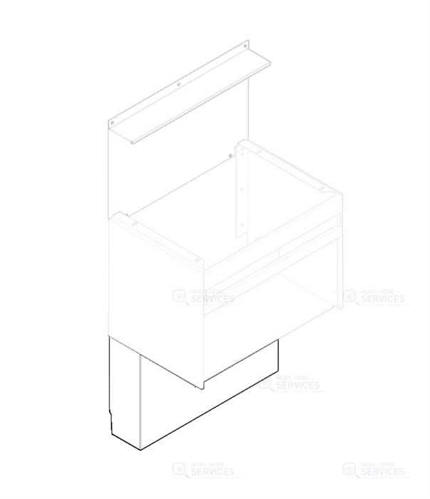 Meuble vasque 590 x 173,5 x 397 mm