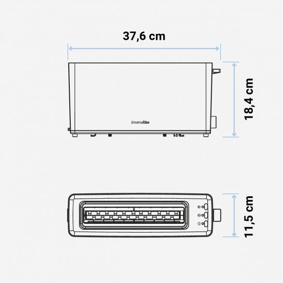 Torradeira de slot longo 900W