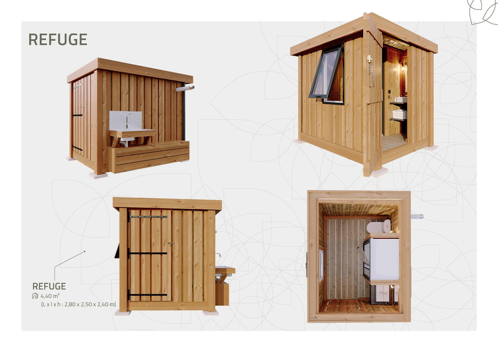 SALA DE BAÑO PARA PARCELAS DE ACAMPADA